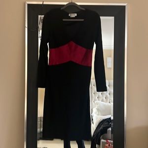 Dress black and red